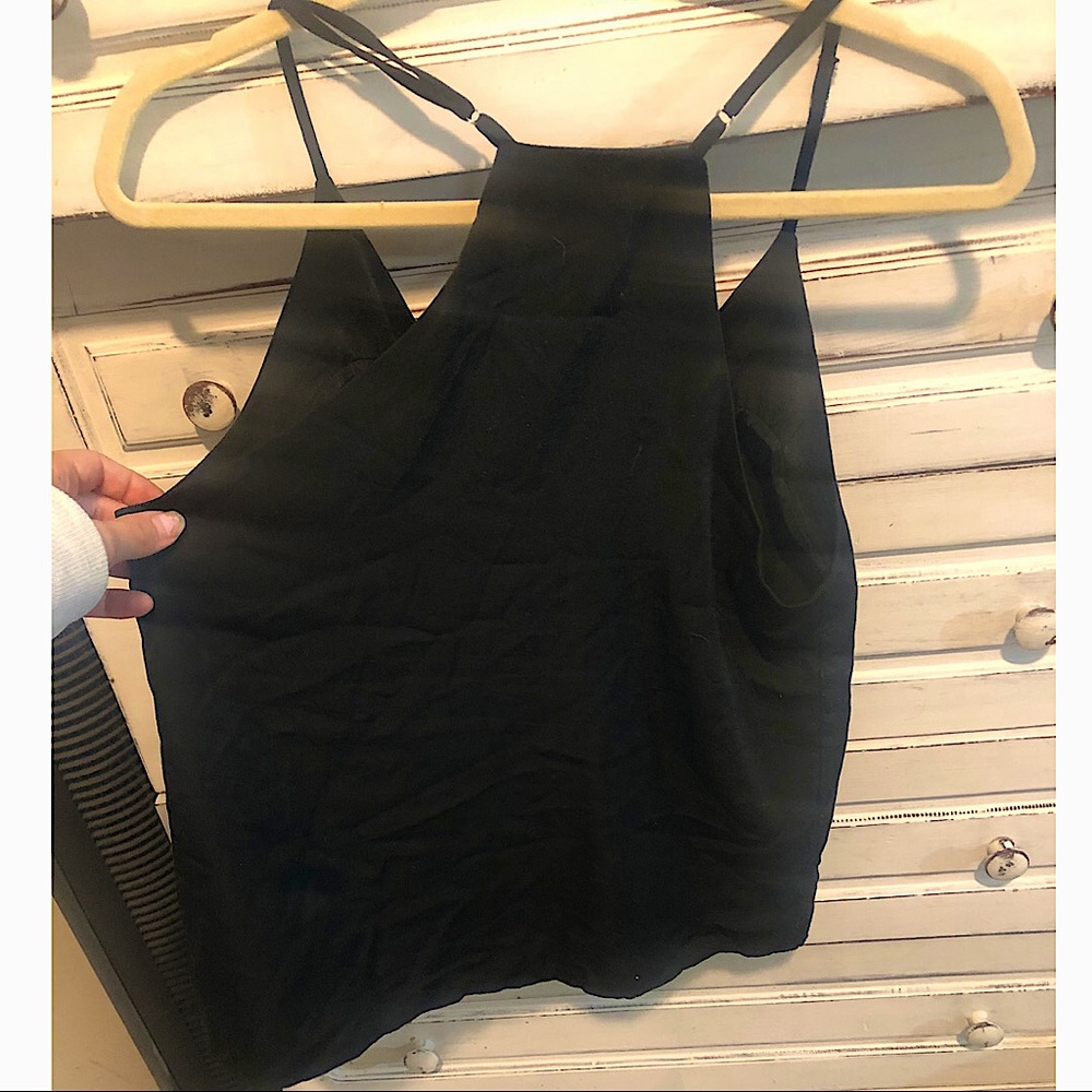 Faux-buttoned Racer-back Tank Top - Picture 2 of 2